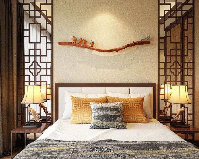 How to decorate a bedroom chinese style