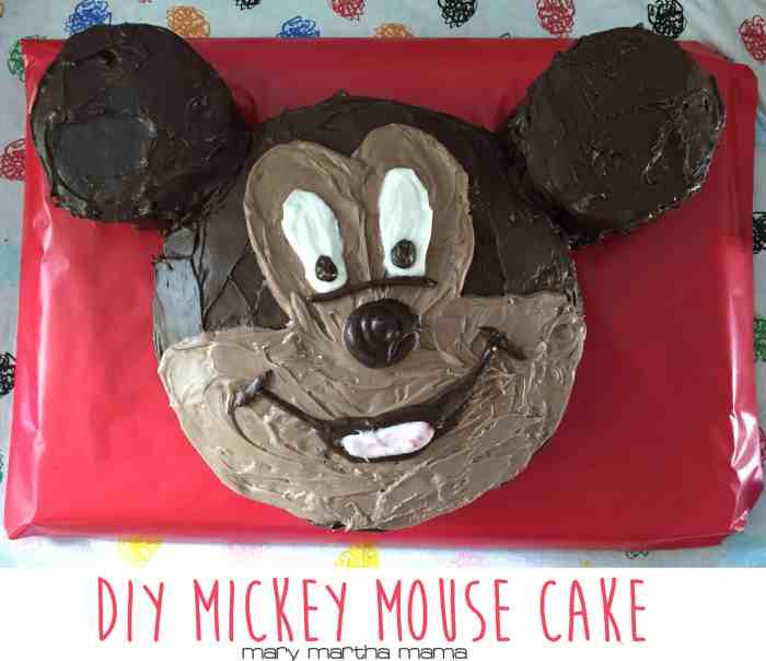 How to decorate mickey mouse cake pan