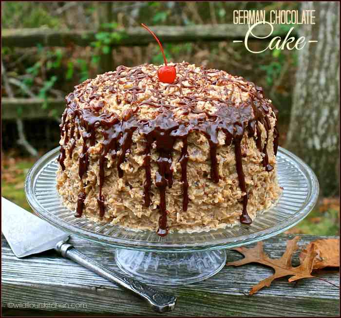 How to decorate german chocolate cake