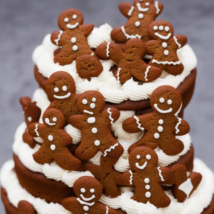 How to decorate gingerbread man cake