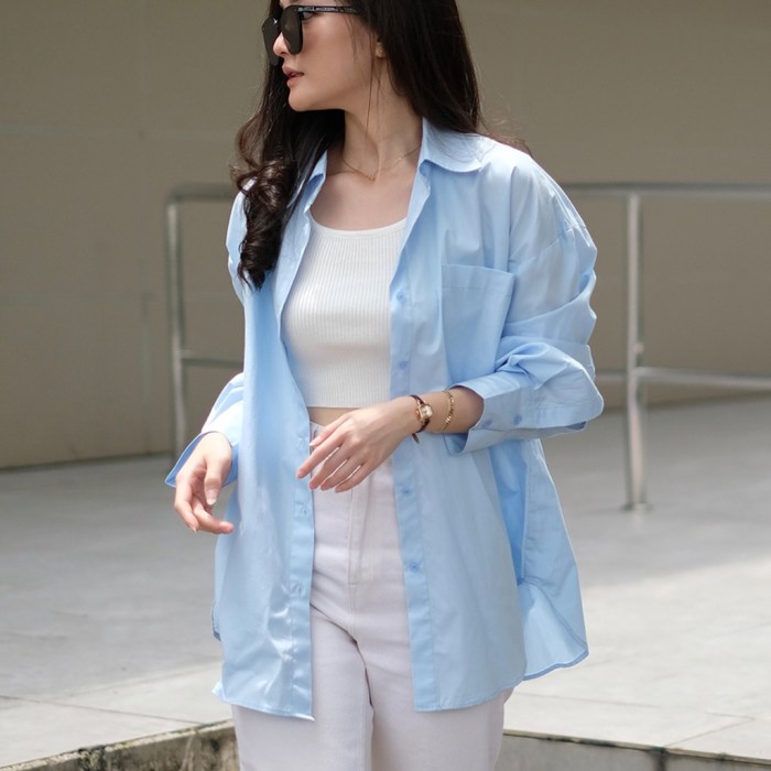 Oversized dress shirt women's