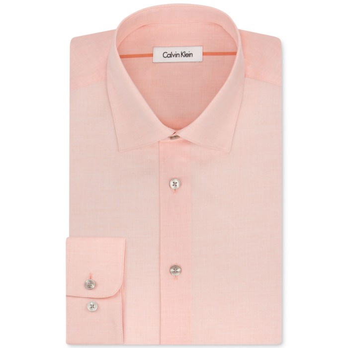 Mens light peach dress shirt