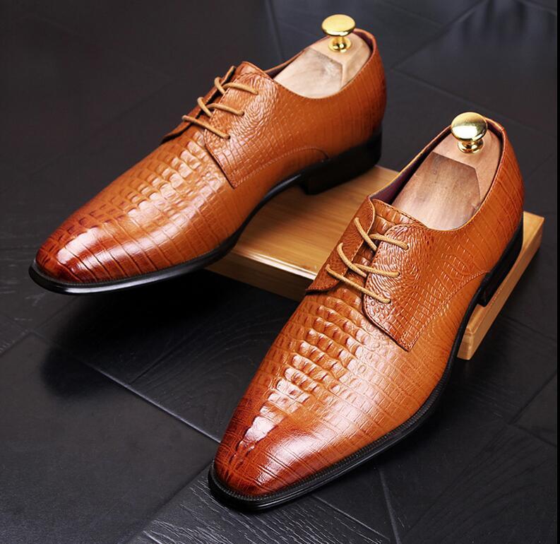 Mens printed dress shoes